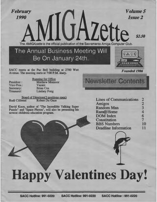 AmigaZette - 1990-02 cover